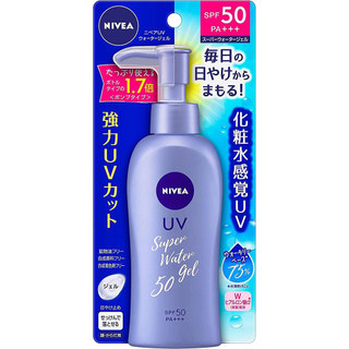 NIVEA UV Super Water Gel SPF50 - Large 1.7x Size Pump Sunscreen for Face & Body