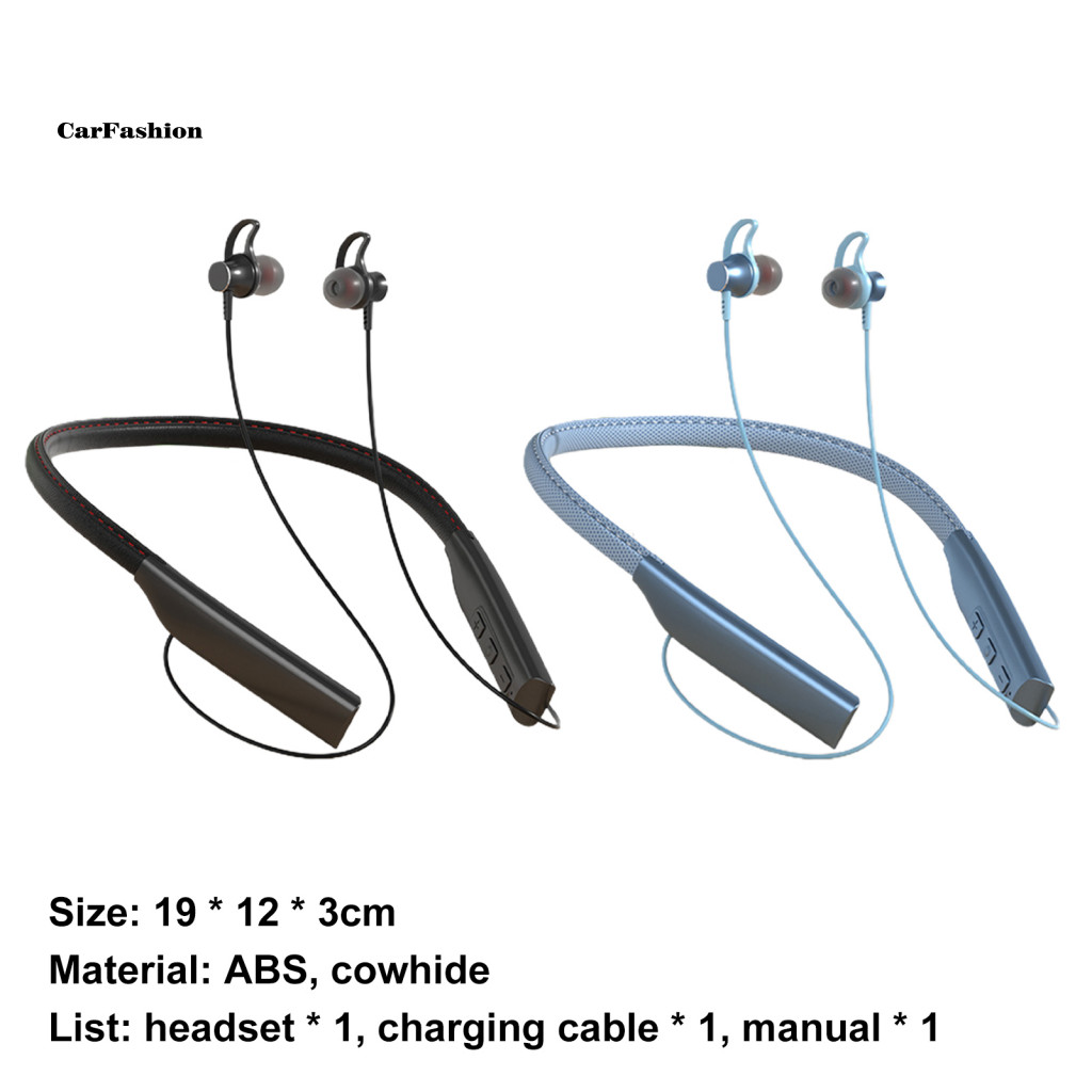 < CarFashion > Tai nghe thể thao Bass nặng Băng đeo cổ HiFi di động chống mài mòn 50 tai nghe tương thích Bluetooth cho Android / cho iPhone