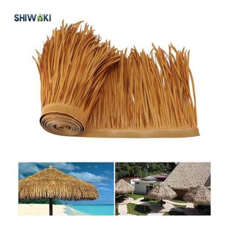 Mái lợp mái nhân tạo Cây cọ tán mô phỏng 39 "X 20" Thiết bị trang trí mái nhà vỏ cỏ đơn giản cho sân vườn