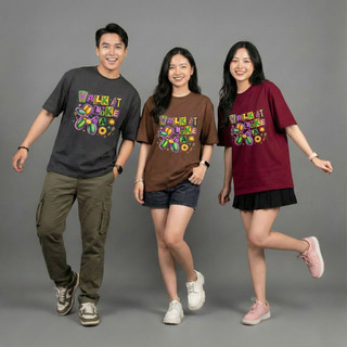 Áo Thun Nam Nữ Oversize 100% Cotton Cao Cấp CLARO - WALK IT LIKE A DOG