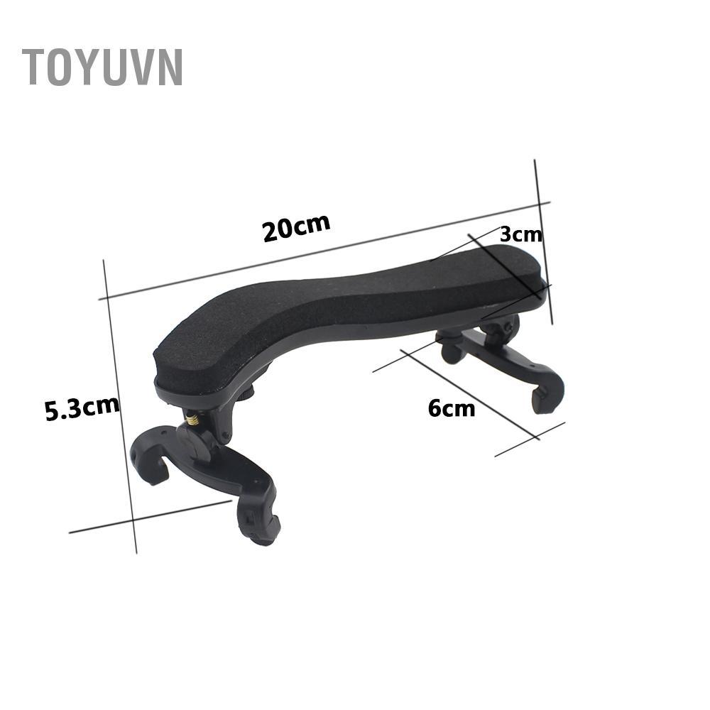 toyuvn Loại phổ biến có thể điều chỉnh Gối tựa vai đàn violon Nhựa EVA Đệm cho đàn 3/4 & 4/4
