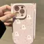 Bột nhạt Cub hoa gạo nếp trường hợp cho iPhone 17 trường hợp điện thoại 16promax 15 14