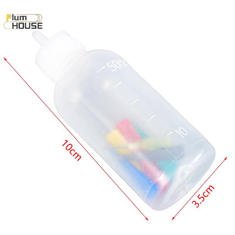 PlumHOUSE 1Pc 50ml Mứt Tranh Bóp Chai Với 7 Đầu Phun Đa Năng Sử Dụng Nồi Mứt Dụng Cụ Làm Bánh Dụng Cụ Vẽ VN