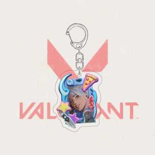 VALORANT Anime KeyChain ‌Iso Jett Yoru Men Key Chain for Women Creative Cartoon Role Kawaii Figure Acrylic Keyring