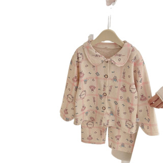 (6m-18Y) Bộ Đêm Gia Đình Ấm Áp Vải An Toàn Cao Cấp Loại A Bộ Đồ Ngủ Phù Hợp Với Trẻ Em Hoạt Hình Mùa Đông Loungewear
