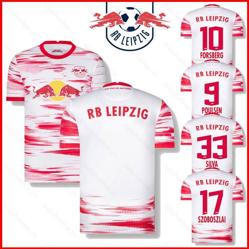 BS1 2021-2022 RB Leipzig Bóng Đá Sân Nhà Poulsen Forsberg Szoboszlai Silva Áo Bóng Đá Áo Thun Áo Rời Plus S