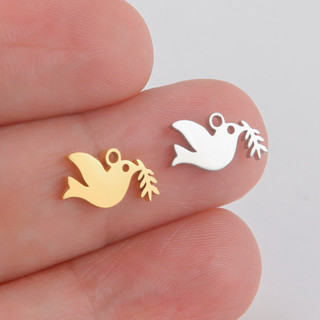 Charm Chim Bồ Câu Hòa Bình Skyrim 5 Chiếc - thép không gỉ, phù hợp làm trang sức DIY