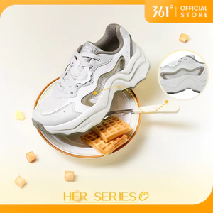 361° Giày thể thao nữ hè mới lưới thoáng khí tăng chiều cao giày bố thể thao casual 682536773