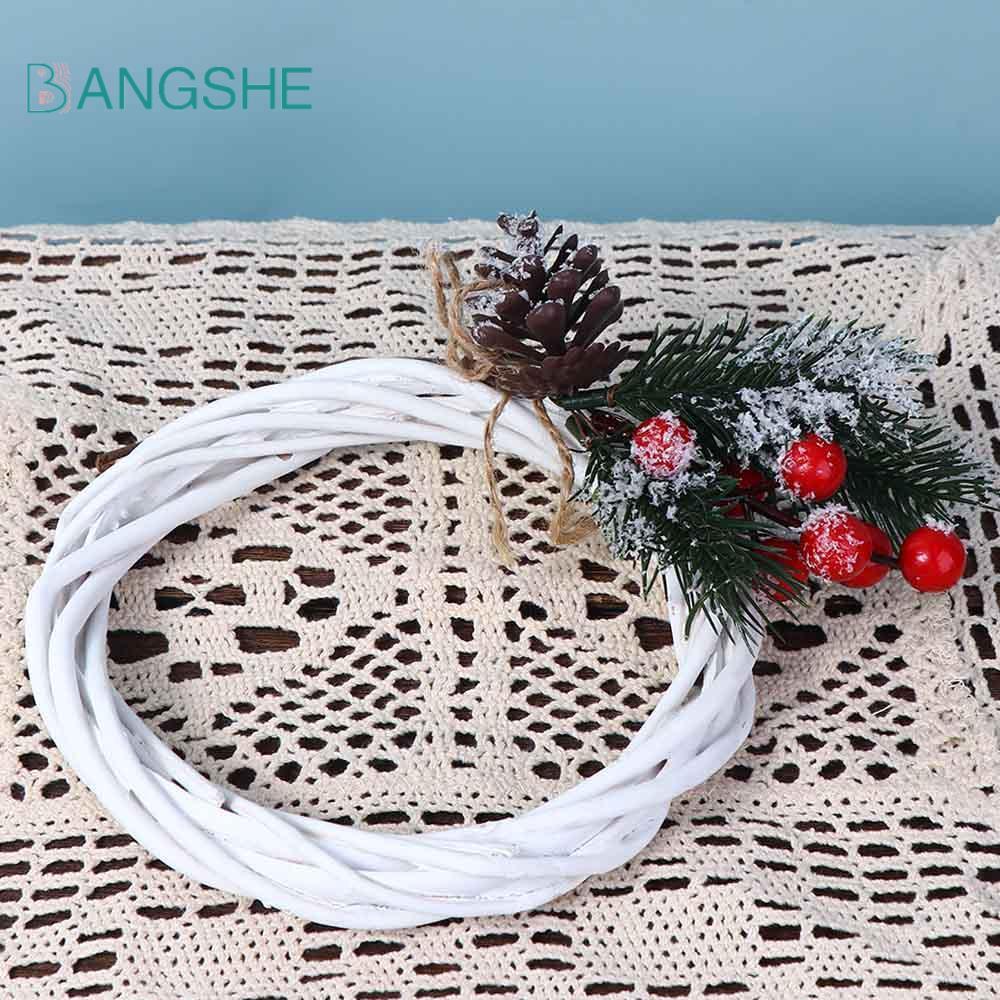 BANGSHE Vòng Hoa Trắng DIY Thủ Công Đảng Trang Trí Cây Nho Treo Trang ...