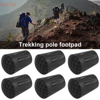 WEETW Walking Stick Tip Protector, Vỏ dưới cực leo núi chống trượt bằng cao su, Đầu gậy đi bộ màu đen 11mm chống mài mòn Trekking cực bảo vệ đầu đi bộ & đi bộ đường dài