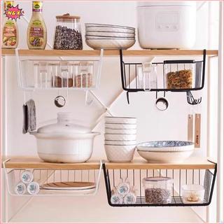 Giỏ đựng đồ dưới chân N & X Kệ sắt treo không khoan Tủ bếp và ngăn treo tường.