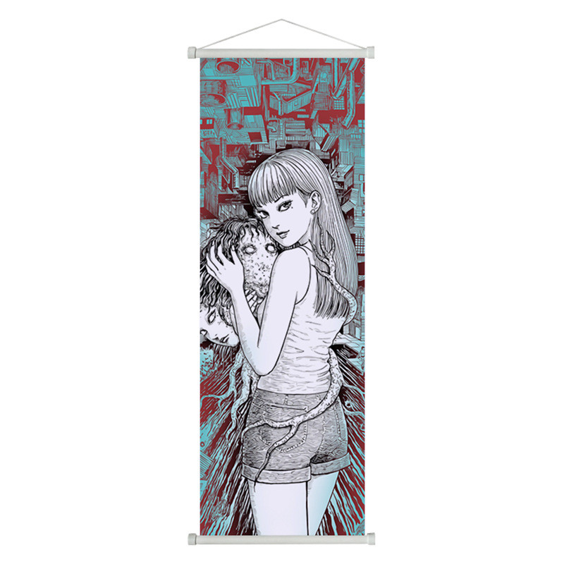 Junji Ito Sốc Bộ Sưu Tập Tranh Cuộn Poster Anime Ngoại Vi Vải Tranh Phòng Khách Phòng Ngủ Trang Trí Tranh 26.2.25