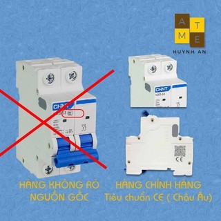 (Freeship) Cầu dao Aptomat an toàn MCB NXB-63 2 Pha 6A - 63A dòng cắt 6kA, Hãng CHINT (Hàng chính hãng xuất khẩu)