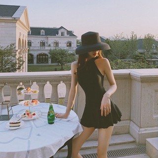 Đồ bơi một mảnh thanh lịch kiểu Pháp Đồ bơi hở lưng gợi cảm