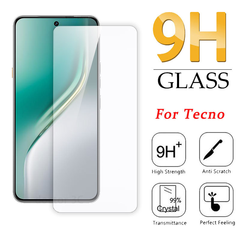 Kính cường lực bảo vệ toàn màn hình cho Tecno Camon 40 Spark 30 30C 20 20C 10 Neo 7T Pova 6 Pro 5 4 2 Go 1 4G 5G 2026 2024 2023