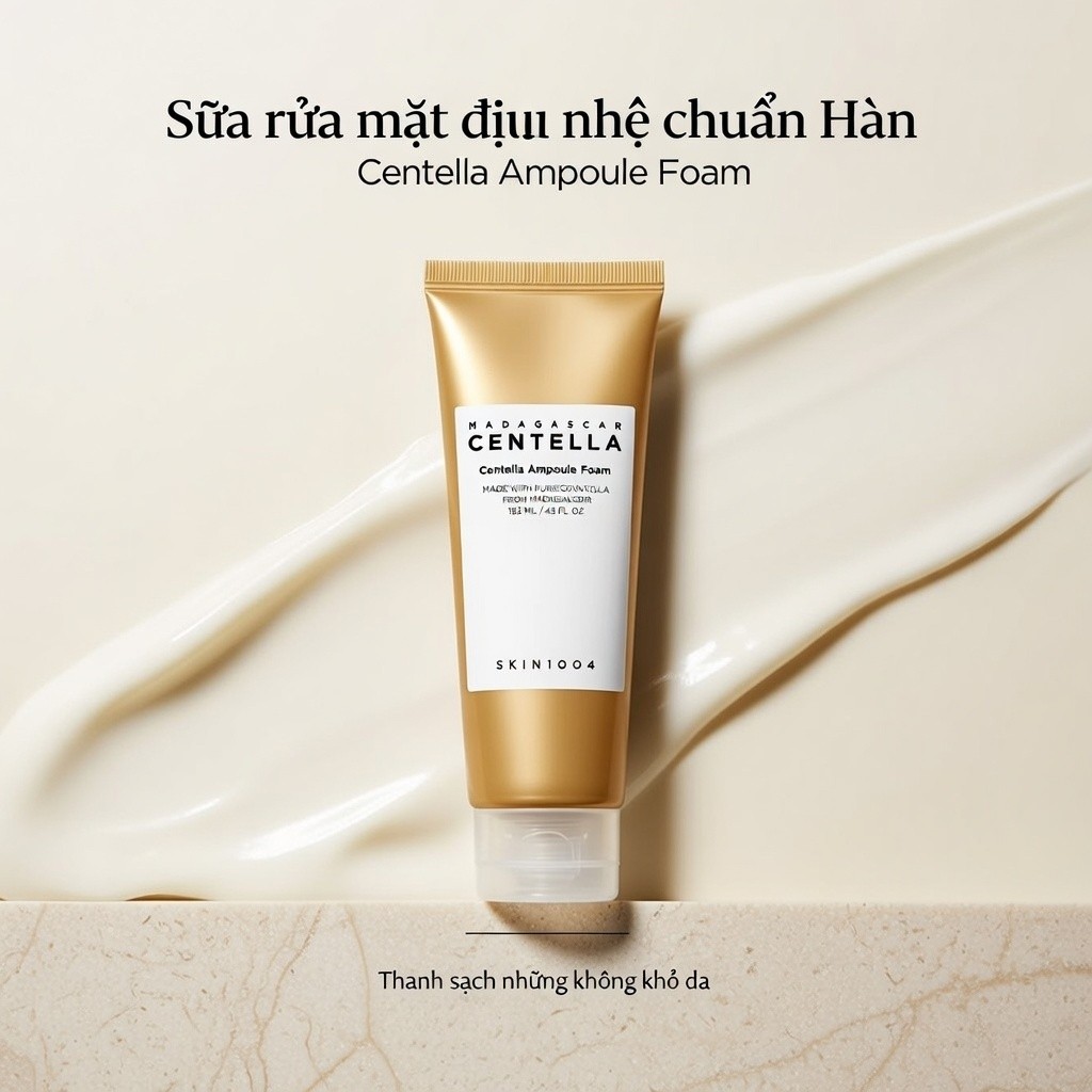 【Nhập khẩu】SKIN1004 Madagascar Centella Sữa Rửa Mặt Rau Má Hàn Quốc Làm Sạch Dịu Nhẹ 125ml