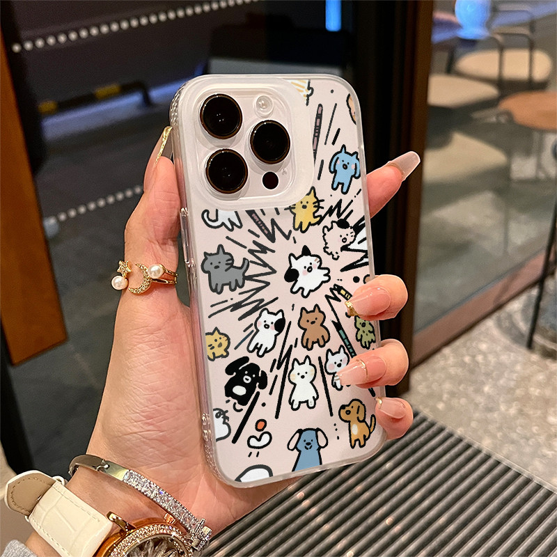 Đáng yêu pháo hoa nổ hình ảnh cho 16 trường hợp điện thoại iPhone 17Air Frosted Meta Air Air 14 13 11Pro