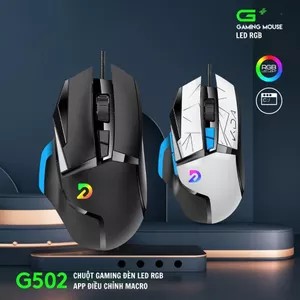 Chuột Deiog G502 Gaming RGB 16 Triệu Màu Tùy Chỉnh DPI Qua App Dùng Làm Việc Và Chơi Game