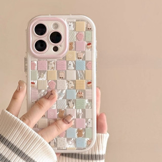 DànhCho IPhone 17 16 15 14 13 12 11 ProMax XR XS Max 7 8 Plus Kiểm tra động vật đầy màu sắc Feather Puff Shell