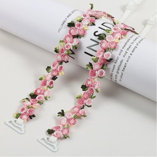 Dây đeo áo ngực hoa GILDEDHOMIN, Dây đeo vai có thể tháo rời chống trượt, Dây đeo vai hoa bằng vải Polyester có thể điều chỉnh Váy dự tiệc cưới