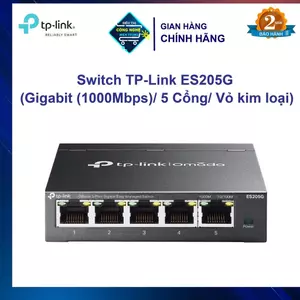 Switch TP-Link TL-ES205G (Gigabit (1000Mbps)/ 5 Cổng/ Vỏ kim loại)
