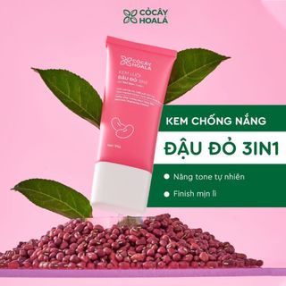 Kem Lười Đậu Đỏ 3in1 25g | Chống Nắng, Dưỡng Sáng Da, Kem Nền Trang Điểm | Nhà Mộc Nhiên