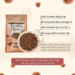 [Bịch 400g] Thức ăn hạt Doggyman Healthy Choice chó