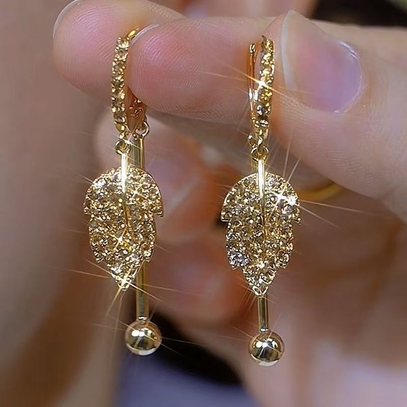 Bông tai nữ thép không gỉ không gây dị ứng, khóa tai thanh lịch, phù hợp đi chơi