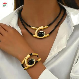 Bộ vòng tay vòng cổ phong cách Bohemian Trang sức thời trang không gây dị ứng cho lễ kỷ niệm tốt nghiệp