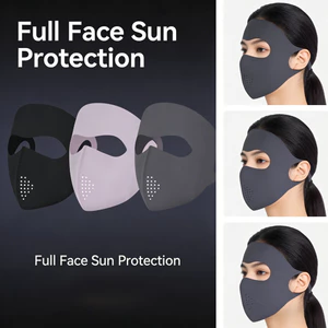 Mặt nạ chống nắng toàn mặt Ice Silk UV Proof Thoáng khí 3D Face Cover
