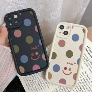 Ốp Lưng Cho Samsung Galaxy S26 S25 S24 S23 S22 S21 S20 Plus Ultra FE A04S A03S A02 M02 A12 M12 M32 A20 A30 A50S A30S Thiết Kế Mắt Thiên Thần Chống Rơi Motif Smile Face JGS220