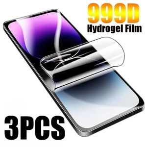 3 Chiếc Full Cover Chống Ánh Sáng Xanh Mềm Hydrogel Cho Xiaomi Poco C50 C51 C55 C61 C65 C71 C75 C85 C85x 4G 5G Chống Gián Điệp Riêng Tư Và Bảo Vệ Màn Hình HD Phim Mờ