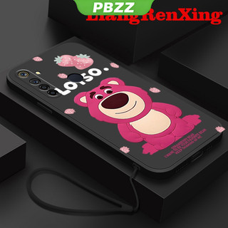 Ốp Điện Thoại silicone Mềm Chống Sốc In Hình Gấu Dâu Tây Cho realme 5 realme c3 realme 5i realme 6i realme 5 pro Yx01