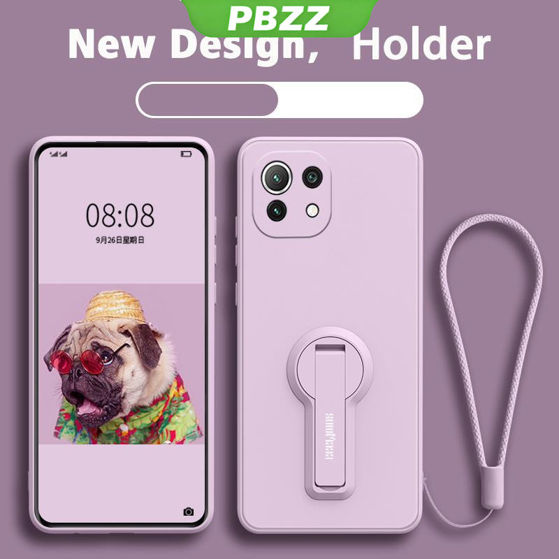 ốp lưng Ốp điện thoại Xiaomi Mi 11 Lite Xiaomi 11t Xiaomi 11 Lite 5g NE Xiaomi 11t Pro Ốp mềm Ốp chống sốc mịn bảo vệ silicon lỏng thiết kế mới 360 ° với giá đỡ ytxzzj01 đẹp viền vuông cute