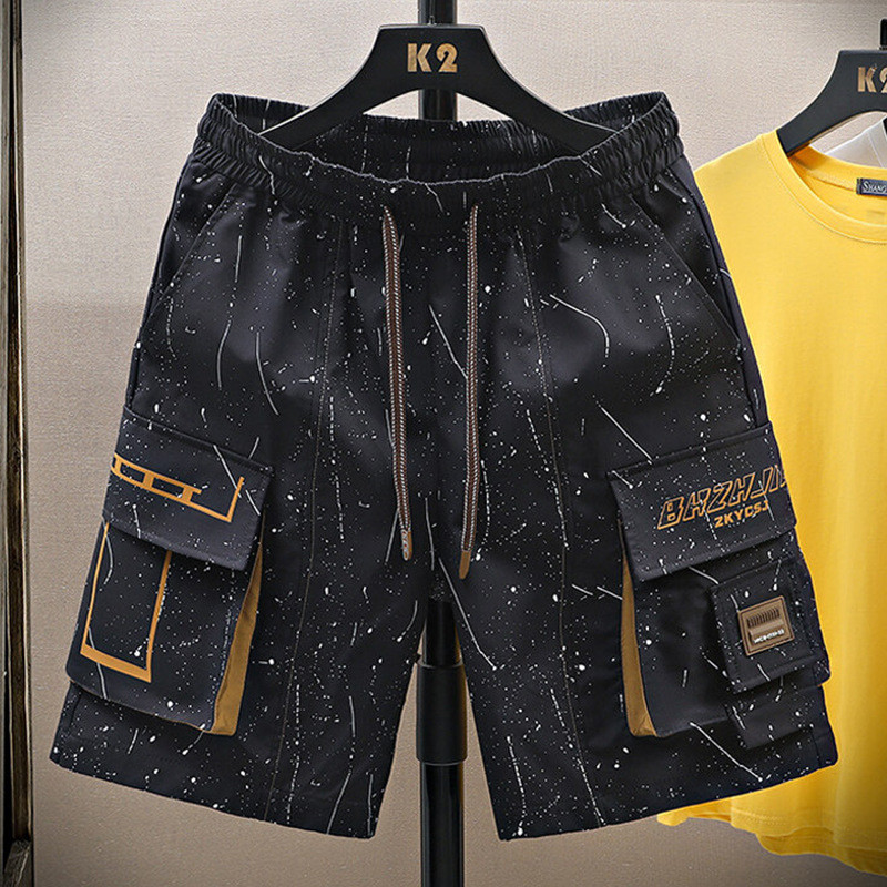 Quần short bảo hộ lao động nam phong cách streetwear mùa hè, thiết kế cao cấp với nhiều túi tiện lợi