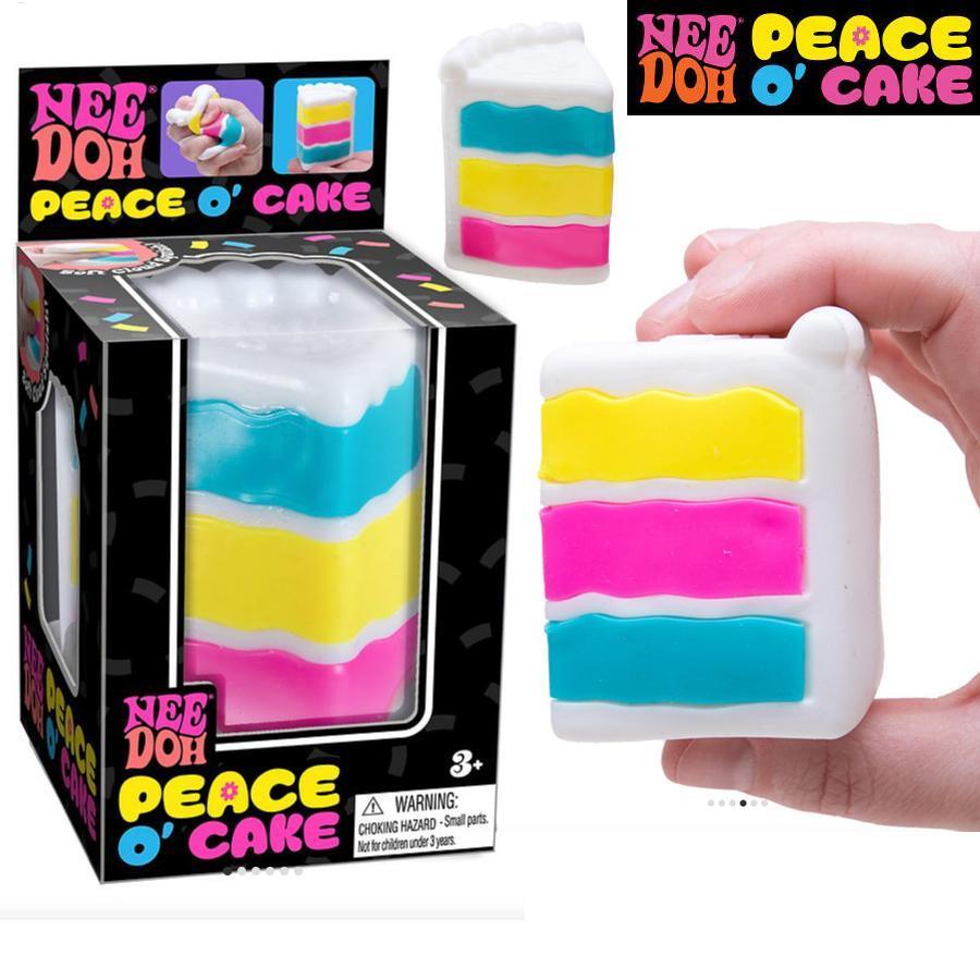 Schylling NeeDoh Peace O 'Cake Squishy Toy 2026 Nee Doh Cầu Vồng Bánh Căng Thẳng Bóng Cảm Giác Fidget Đồ Chơi saixit2vn