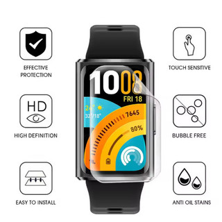 Bảo vệ màng mềm HD / Tấm bảo vệ màn hình 3D PMMA cho Huawei Band 11 / 11 Pro