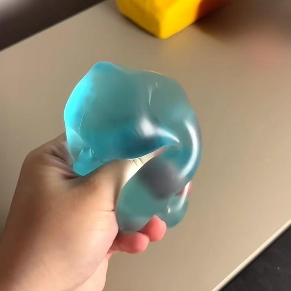 Đồ chơi Squishy trong suốt màu xanh Phục hồi chậm Chất liệu mềm Chống căng thẳng Cảm giác Fidgets Đồ chơi giảm căng thẳng