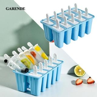 Garende DIY Ice Lolly Cream Khuôn Khay Đá Silicon Kem Khuôn Khay Dễ Dàng Phát Hành