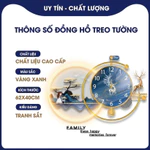Đồng hồ treo tường nghệ thuật sáng tạo, đồng hồ treo tường có đèn LED, đồng hồ treo tường decor cao cấp 357 — ảnh 5
