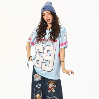 Áo Thun Nam Ngắn Tay Cổ Chữ V, Phong Cách Thời Trang Mỹ, Thoáng Khí, Unisex