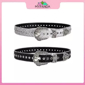 MYPANDA Thắt lưng da PU phong cách Gothic retro, phù hợp với quần jeans và váy