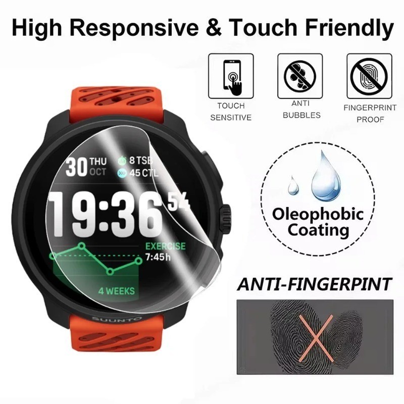 1-3 Chiếc Full Cover HD Trong Suốt Mềm Hydrogel Cho Oppo Watch X3 X2 X Mini Phim Mềm Chống Cháy Nổ Cho Oppo WatchX3 WatchX2 WatchX WatchX2Mini Bảo Vệ Màn Hình Đồng Hồ Thông Minh
