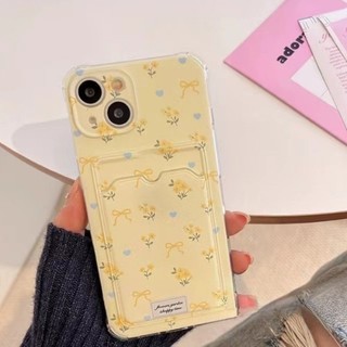 Dành Cho IPhone 17 16 15 14 13 12 11 Pro Max X XR XS Max 7 8 Plus Màu hồng vàng thẻ trường hợp điện thoại di động
