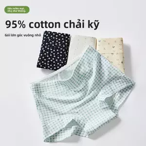 Quần lót nữ bằng cotton nguyên chất, đáy quần kháng khuẩn, thân thiện với da, thoải mái, không đường may, ôm sát hông