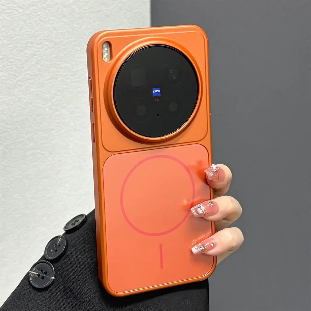 Ốp điện thoại hình tròn mỏng thứ hai từ tính cho vivo x300pro Phong cách mới x300 Skin Feel Frosted Vỏ bảo vệ chống sốc