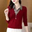 Áo sơmi dài tay mềm mại dành cho nữ, phù hợp mùa thu