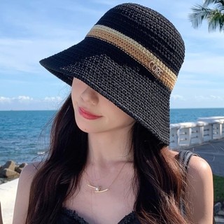 FashionExpress Mũ Xô vành rộng chống nắng, vành phẳng, thoáng khí, bảo vệ khỏi tia UV