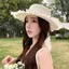 Mũ Rơm YUJINI, Mũ Che Nắng Viền Cánh Hoa Rộng, Ngọt Ngào Với Nơ Lưới Mũ Đi Biển Thoáng Khí Để Chống Nắng Mùa Hè