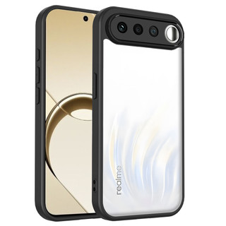 Dành Cho Realme 16 5G Ốp điện thoại Cứng Aryclic Trong Suốt Khung Silicon Mềm Chống Rơi Mỏng Bao